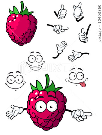 Goofy little cartoon raspberry Goofy little cartoon raspberry 10403860