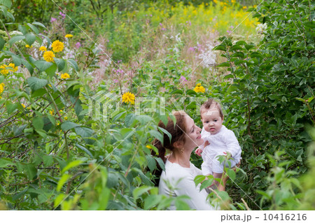 Young mother with a baby Young mother with a baby 10416216