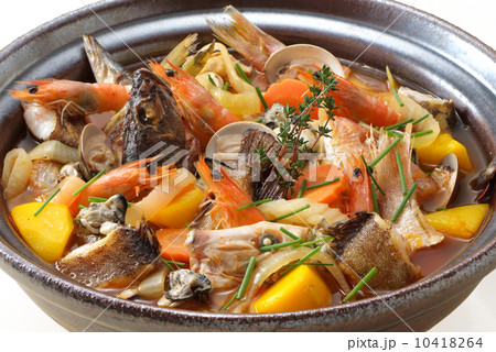 食品　西洋食品　ブイヤベース　西洋料理　スープ　魚介料理　 10418264