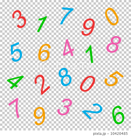 Numeral texture 10420485