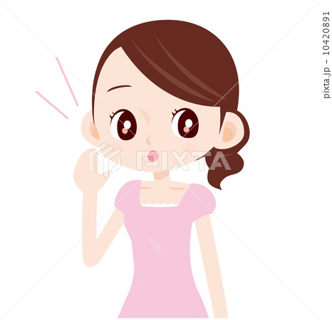 可愛らしい女性 呼びかける 可愛らしい女性 呼びかける 10420891