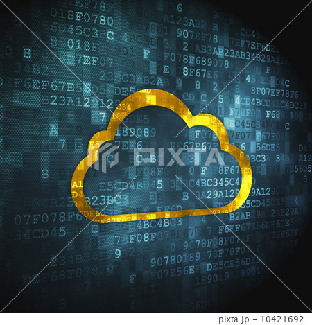 Networking concept: Cloud on digital background Networking concept: Cloud on digital background 10421692