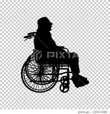 輪椅的老年人 輪椅的老年人 10421886