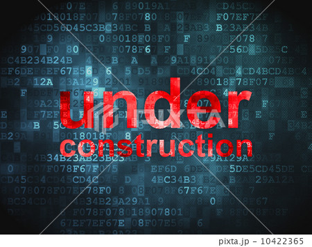 Web design SEO concept: Under Construction on digital background 10422365