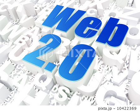 Web development SEO concept: Web 2.0 on alphabet 10422369