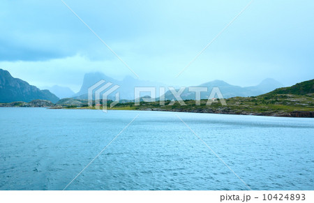 Ranfjorden summer cloudy view (Norway) Ranfjorden summer cloudy view (Norway) 10424893