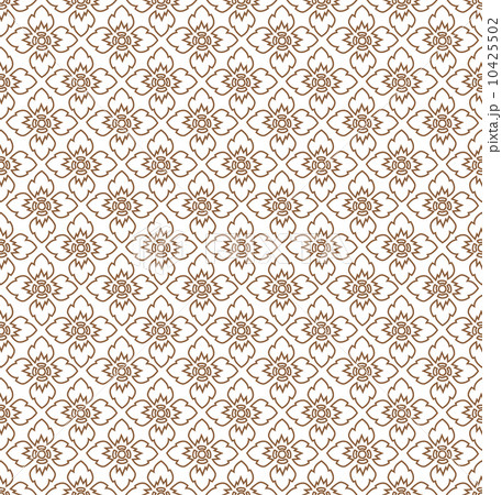 Complementary line thai art background illustration. 10425502