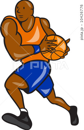 Basketball Player Holding Ball Cartoon Basketball Player Holding Ball Cartoon 10426776