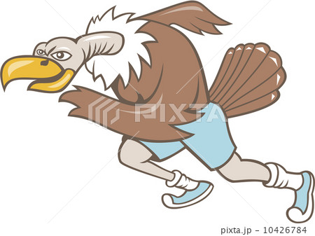 Vulture Buzzard Runner Running Cartoon Vulture Buzzard Runner Running Cartoon 10426784