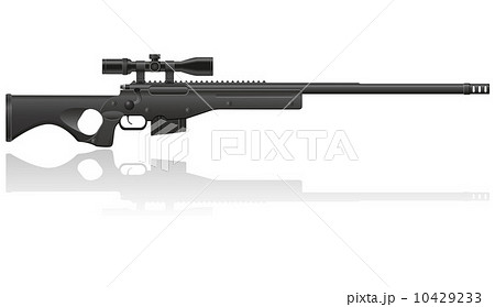 Sniper Rifle Vector Illustrationのイラスト素材