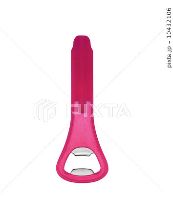 close up of bottle opener on white 10432106