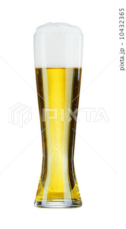 glass with beer on white background glass with beer on white background 10432365