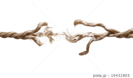 Frayed rope isolated 10432803