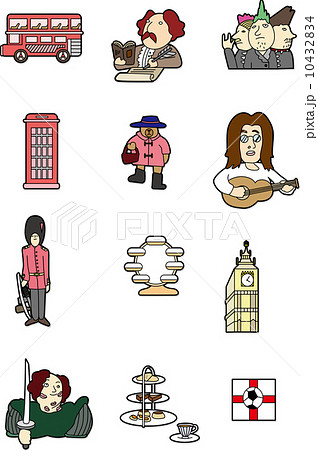 cartoon England element 10432834