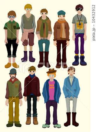 cartoon charming young man icon 10432912
