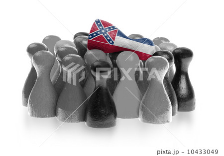 One unique pawn on top of common pawns One unique pawn on top of common pawns 10433049