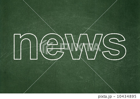 News concept: News on chalkboard background 10434895
