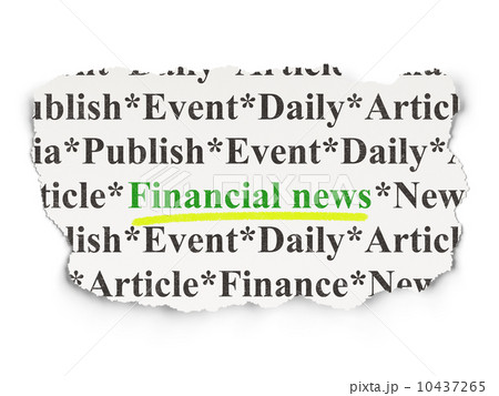 News concept: Financial News on Paper background 10437265