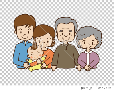 Three generations - Stock Illustration [10437526] - PIXTA