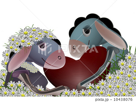 two lovers Burro 10438076