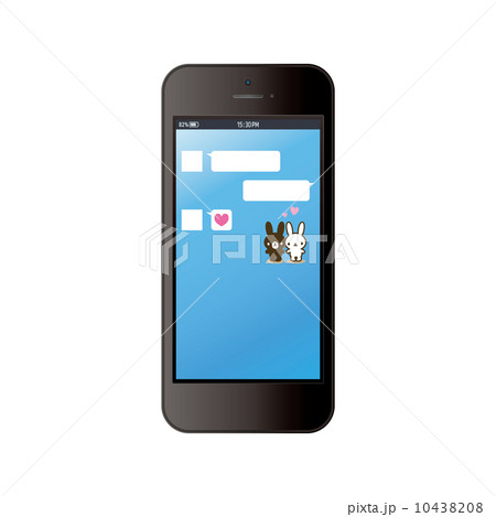 アプリ スタンプ 絵文字 トークのイラスト素材