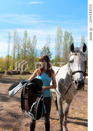 Girl on a horse 10438959