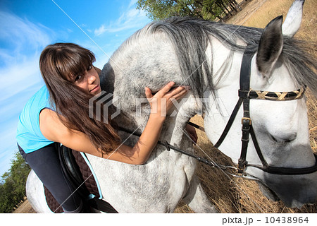 Girl on a horse 10438964