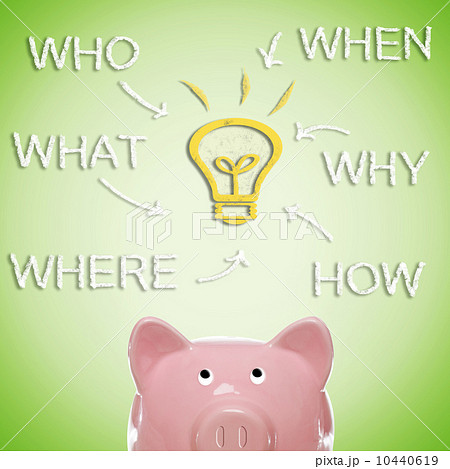 ５Ｗ１Ｈとブタの貯金箱 10440619