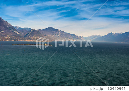 coast of garda lake, desencano, italy (La Rocca, Isolda di san B 10440945
