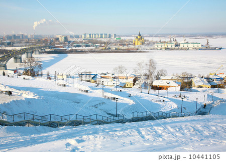 February view Strelka from Fedorovsky embankment Nizhny Novgorod 10441105