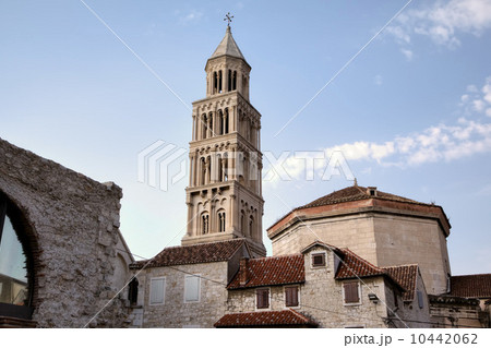 Bell tower of St. Duje cathedral. Split, Croatia 10442062