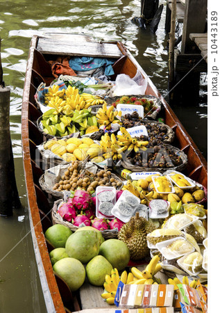 ダムヌン・サドアク　水上マーケット 10443189