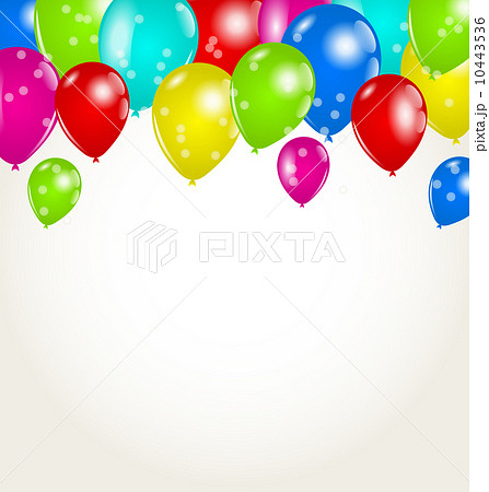 Holiday background with multicolor balloons 10443536