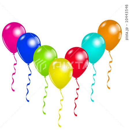 Holiday background with party balloons, space for text 10443546