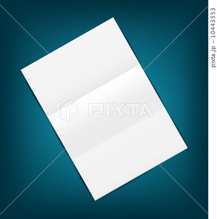 Empty paper sheet with shadows, on blue background Empty paper sheet with shadows, on blue background 10443553