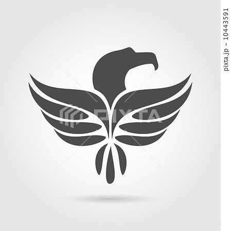 Heraldic eagle symbol isolated on white background Heraldic eagle symbol isolated on white background 10443591