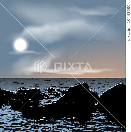 Nature background, sea stones during dusk Nature background, sea stones during dusk 10443606