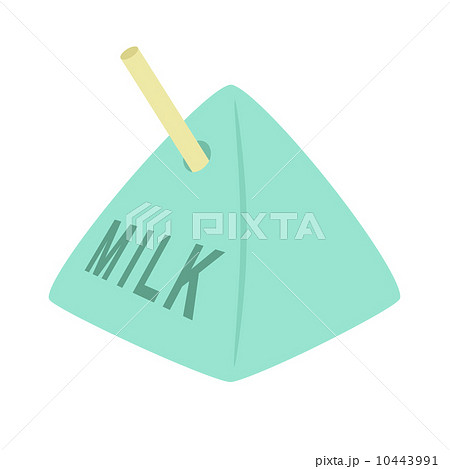三角牛乳のイラスト素材