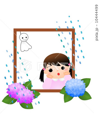雨　てるてる坊主 10444499