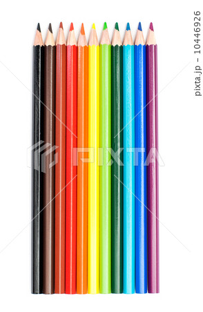 colors pencil in series on white background colors pencil in series on white background 10446926