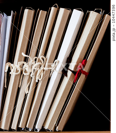 cardboard folders with papers cardboard folders with papers 10447396
