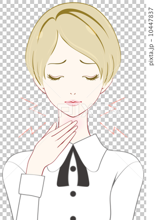 喉の痛み 10447837