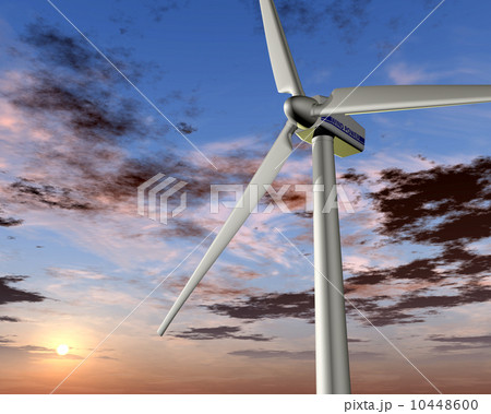 Wind power at sunrise Wind power at sunrise 10448600