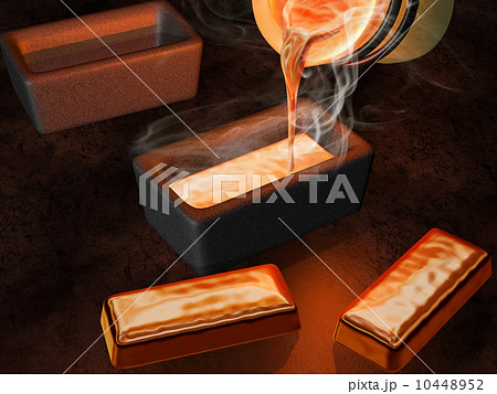 Gold ingot casting 10448952