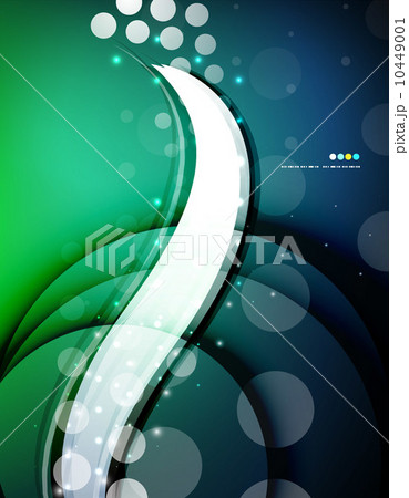 Futuristic white wave design 10449001