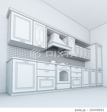 Rough Draft Of Classic Kitchen Cabinet (First Version) 10449091