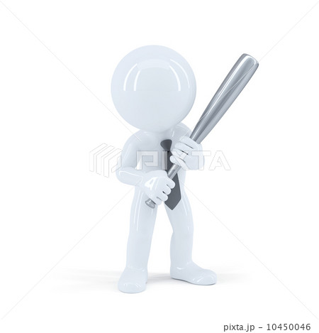 Angry businessman with bat 10450046