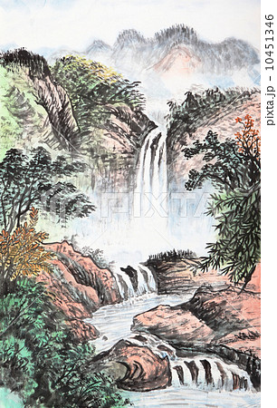 traditional Chinese painting , landscape 10451346