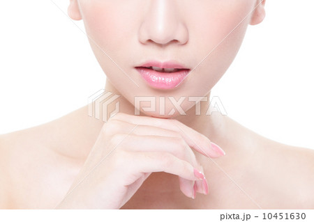 young woman with beautiful lips young woman with beautiful lips 10451630