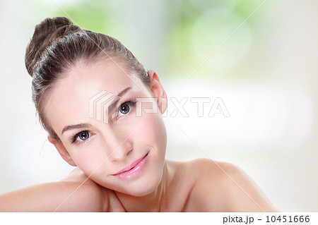 portrait of young woman face portrait of young woman face 10451666